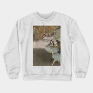 On the Stage by Edgar Degas Crewneck Sweatshirt